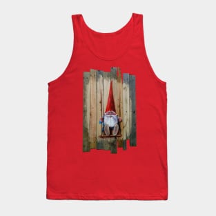 Gnome on a Swing Tank Top